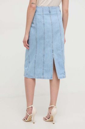 Silvian Heach fusta jeans midi, drept