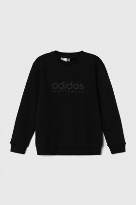 adidas bluza copii culoarea negru, cu imprimeu