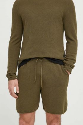 American Vintage pantaloni scurti barbati, culoarea verde