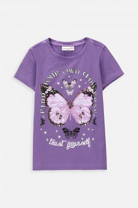 Coccodrillo tricou copii culoarea violet