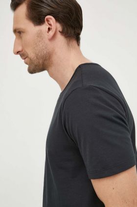 Levi's tricou 3-pack barbati, culoarea negru, neted