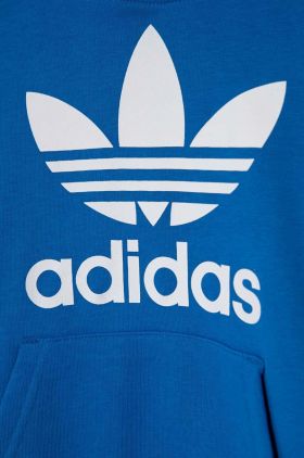 adidas Originals bluza copii TREFOIL HOODIE cu glugă, cu imprimeu