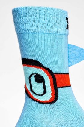 Happy Socks sosete copii Kids Shark Sock