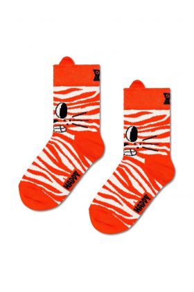 Happy Socks sosete copii Kids Cat & Dog Socks 2-pack culoarea alb