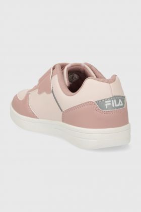 Fila sneakers pentru copii C. COURT CB velcro culoarea roz