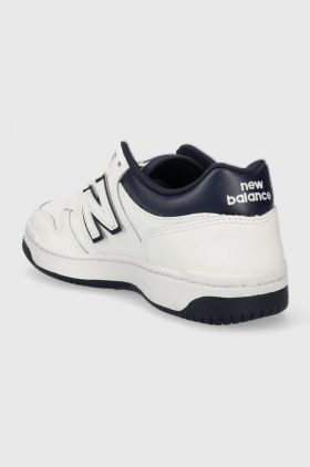 New Balance sneakers BB480LWN culoarea alb