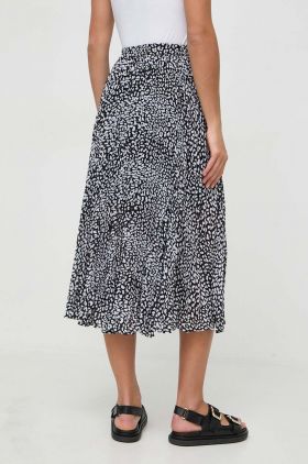 MICHAEL Michael Kors fusta culoarea negru, midi, evazati