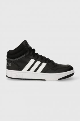 adidas Originals sneakers pentru copii HOOPS 3.0 MID K culoarea negru