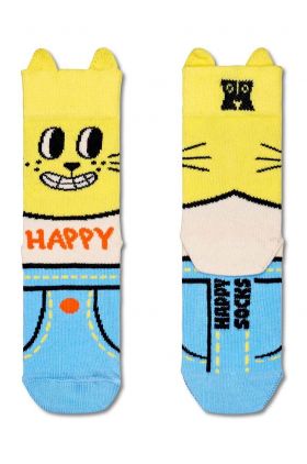 Happy Socks sosete copii Kids Cat Sock