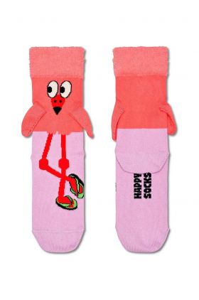 Happy Socks sosete copii Kids Flamingo Sock culoarea roz