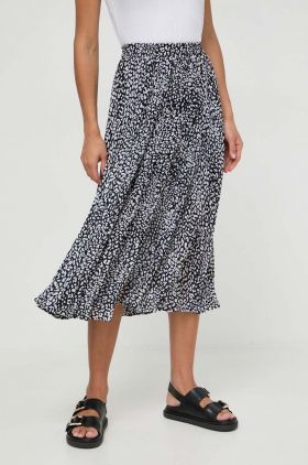 MICHAEL Michael Kors fusta culoarea negru, midi, evazati