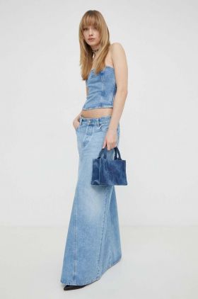 Diesel fustă din denim maxi, drept A10716.09I29