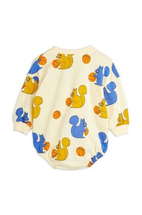 Mini Rodini compleu bebe Squirrels culoarea galben