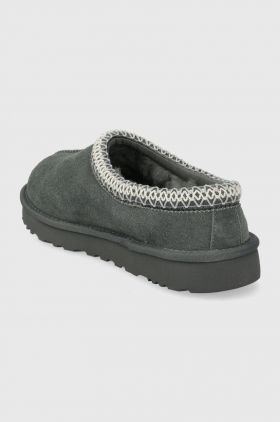 UGG papuci din piele intoarsa Tasman culoarea gri, 5955