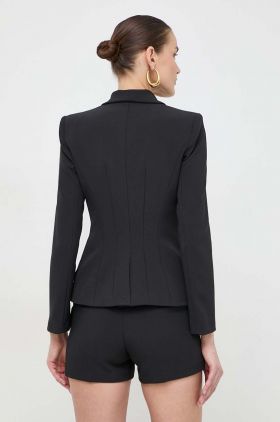 Elisabetta Franchi sacou culoarea negru, cu doua randuri de nasturi, neted