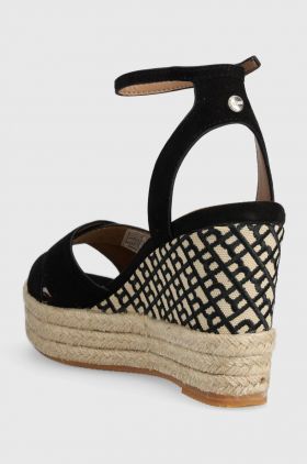 BOSS sandale din piele intoarsa Madeira culoarea negru, 50516698