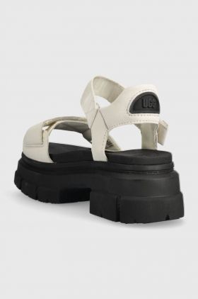 UGG sandale Ashton Ankle femei, culoarea bej, cu platforma, 1136764