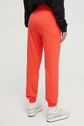 adidas pantaloni de trening culoarea roșu, cu imprimeu IS4285