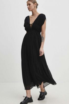 Answear Lab rochie culoarea negru, maxi, evazati