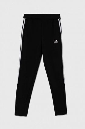 adidas pantaloni de trening pentru copii culoarea negru, cu imprimeu