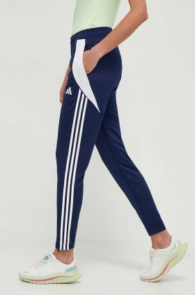 adidas Performance pantaloni de antrenament Tiro 24 culoarea bleumarin, cu imprimeu  IS1006