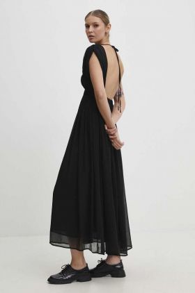 Answear Lab rochie culoarea negru, maxi, evazati