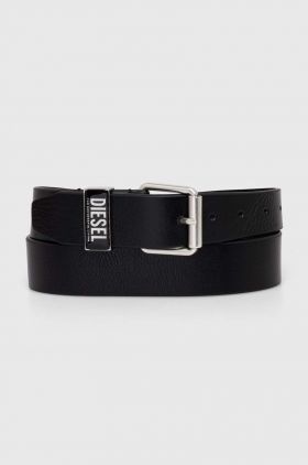 Diesel curea de piele bărbați, culoarea negru X09797.PR227