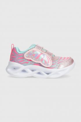 Skechers sneakers pentru copii TWISTY BRIGHTS WINGIN IT culoarea roz