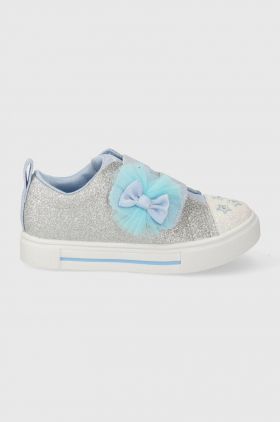 Skechers tenisi copii TWINKLE SPARKS GLITTER GEMS culoarea argintiu