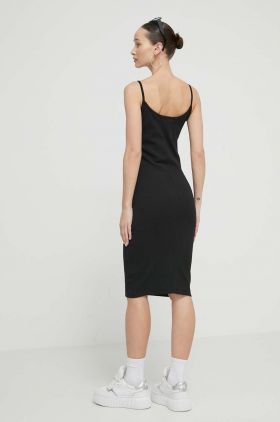 HUGO Blue rochie culoarea negru, mini, mulată 50522393