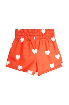 Mini Rodini pantaloni scurți copii Hearts culoarea roșu, cu model