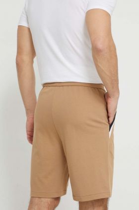 BOSS pantaloni scurți din bumbac lounge culoarea bej 50516134