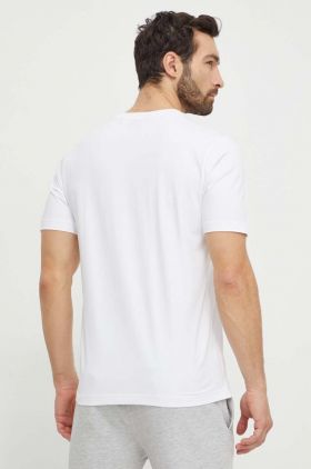 BOSS Green tricou bărbați, culoarea alb, cu imprimeu 50513004