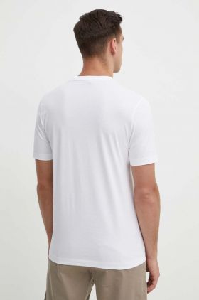 BOSS tricou din bumbac bărbați, culoarea alb, cu imprimeu 50512132