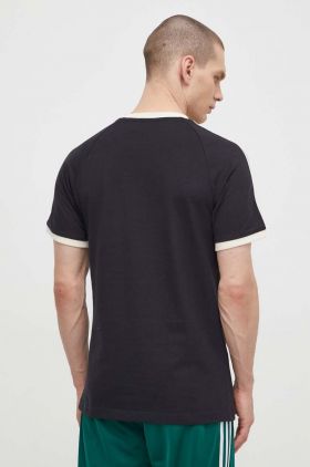 adidas Originals tricou din bumbac bărbați, culoarea negru, cu imprimeu  IS1413