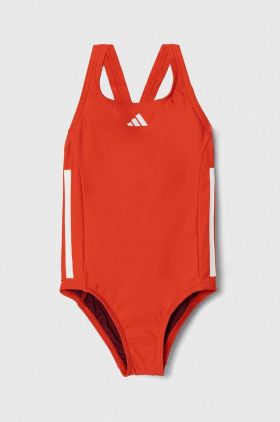 adidas Performance costum de baie dintr-o bucată pentru copii culoarea rosu