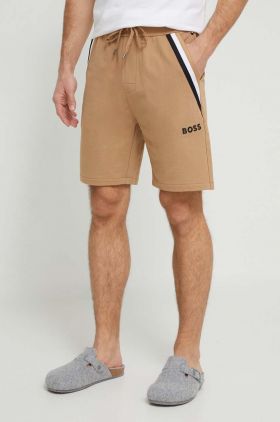 BOSS pantaloni scurți din bumbac lounge culoarea bej 50516134