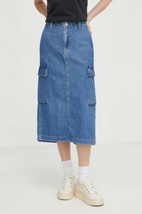 Levi's fusta jeans midi, evazati