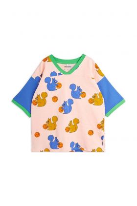 Mini Rodini tricou de bumbac pentru copii Squirrel cu imprimeu