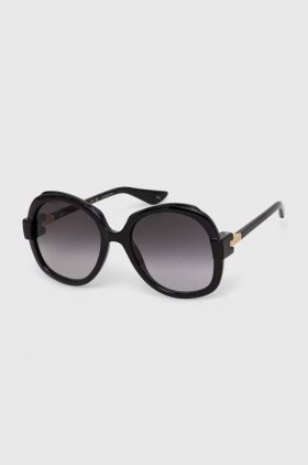 Gucci ochelari de soare femei, culoarea negru