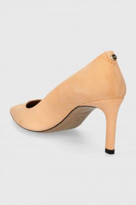 BOSS tocuri din piele intoarsa Janet culoarea portocaliu, 50498810