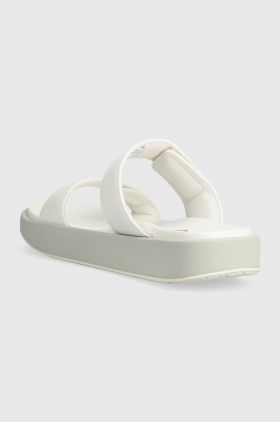 HUGO papuci Emma femei, culoarea alb, cu platforma, 50517329