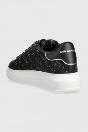 Karl Lagerfeld sneakers din piele KAPRI MENS culoarea negru, KL52571