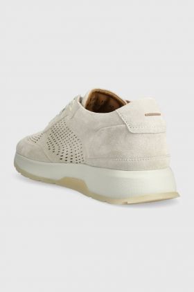 BOSS sneakers din piele intoarsă Zac culoarea gri, 50511391