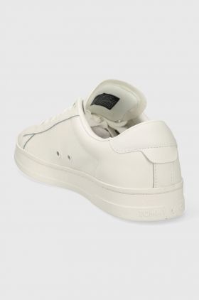 Tommy Jeans sneakers din piele TJM LEATHER LOW CUPSOLE culoarea alb, EM0EM01374