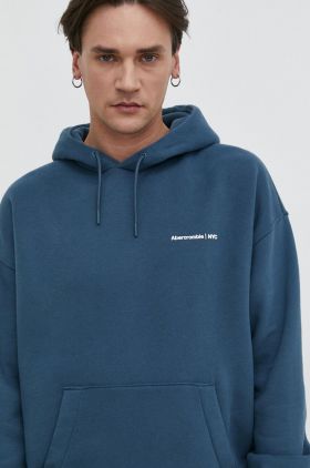 Abercrombie & Fitch bluza barbati, cu glugă, neted