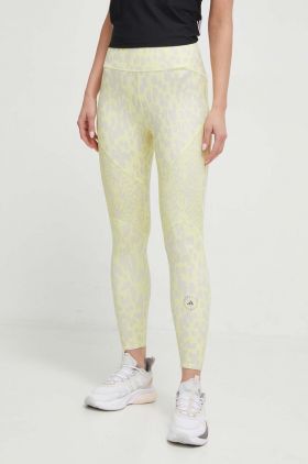 adidas by Stella McCartney colanți de antrenament Truepurpose culoarea galben, cu imprimeu IN3605