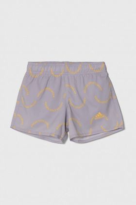 adidas Performance pantaloni scurti de baie copii WVE CLX SL KIDS culoarea violet