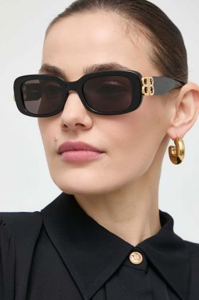 Balenciaga ochelari de soare femei, culoarea negru