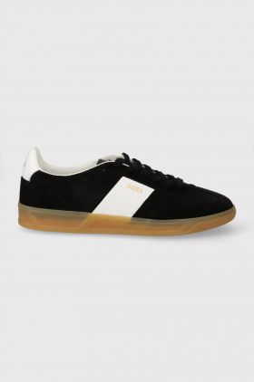 BOSS sneakers din piele intoarsă Brandon culoarea negru, 50512365